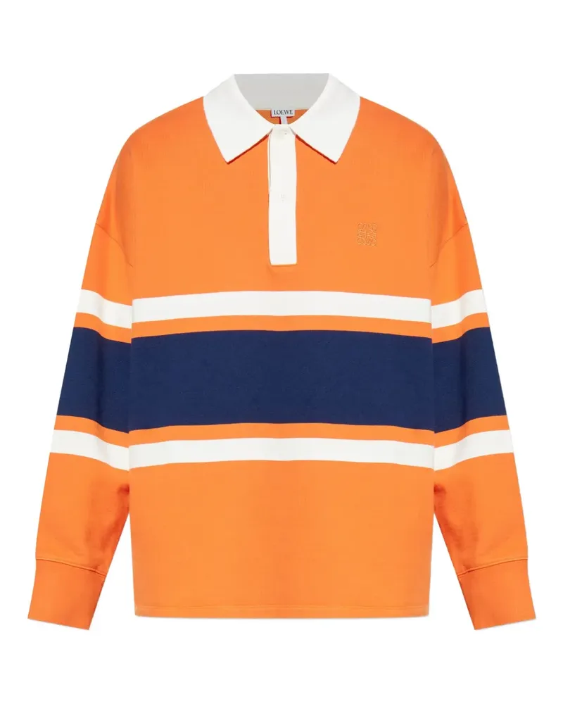 Loewe Gestreiftes Poloshirt - Orange Orange