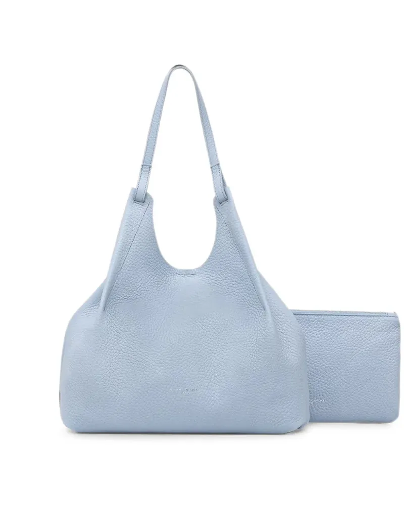 Gianni Chiarini large Dua grained shoulder bag - Blau Blau