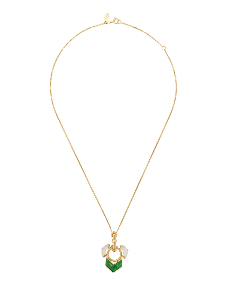 Wouters & Hendrix Halskette mit Quarzit und Perlmutt - Gold Gold