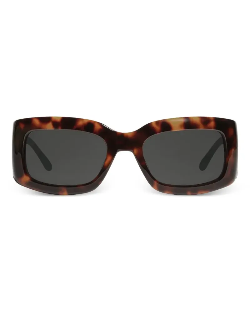 Courrèges 69 tortoiseshell-effect sunglasses - Braun Braun