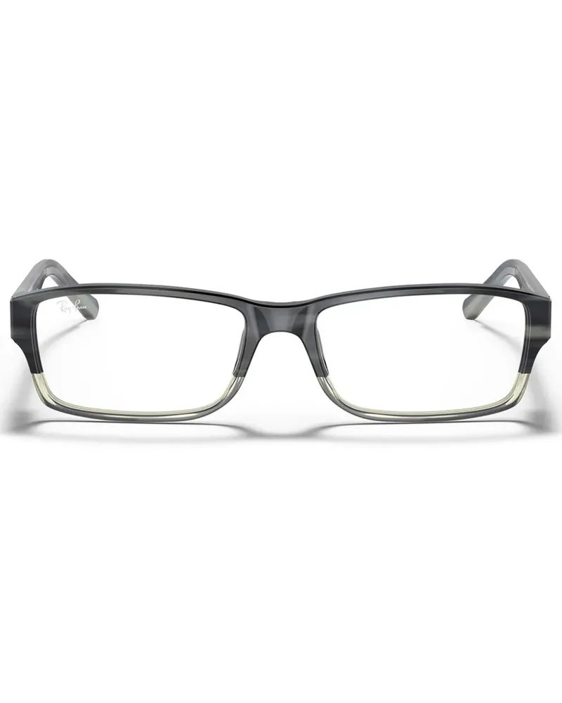 Ray Ban Brille mit eckigem Gestell - Grau Grau