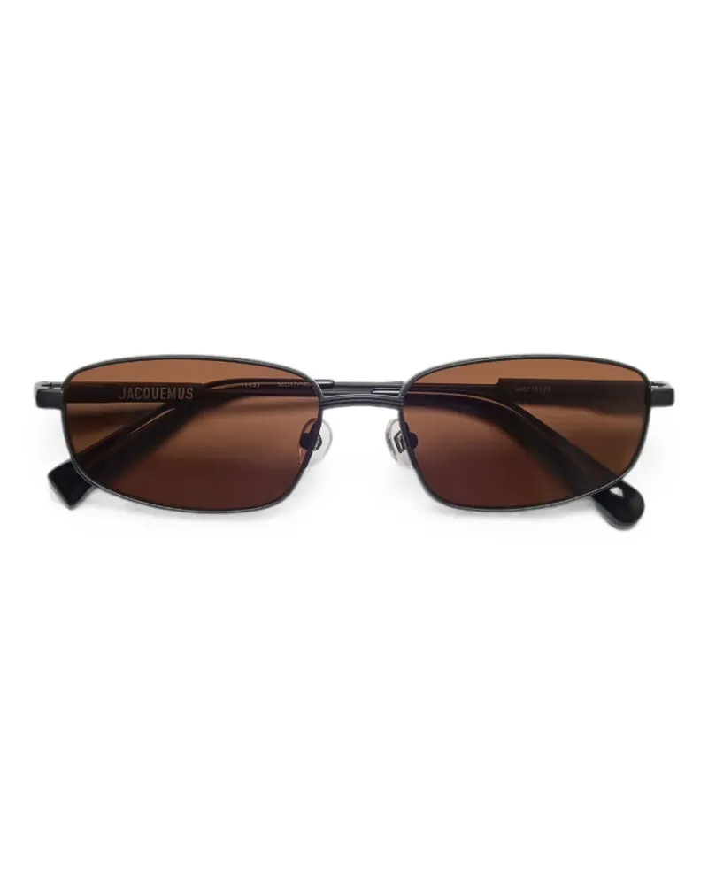 Jacquemus The Sera Sonnenbrille - Schwarz Schwarz