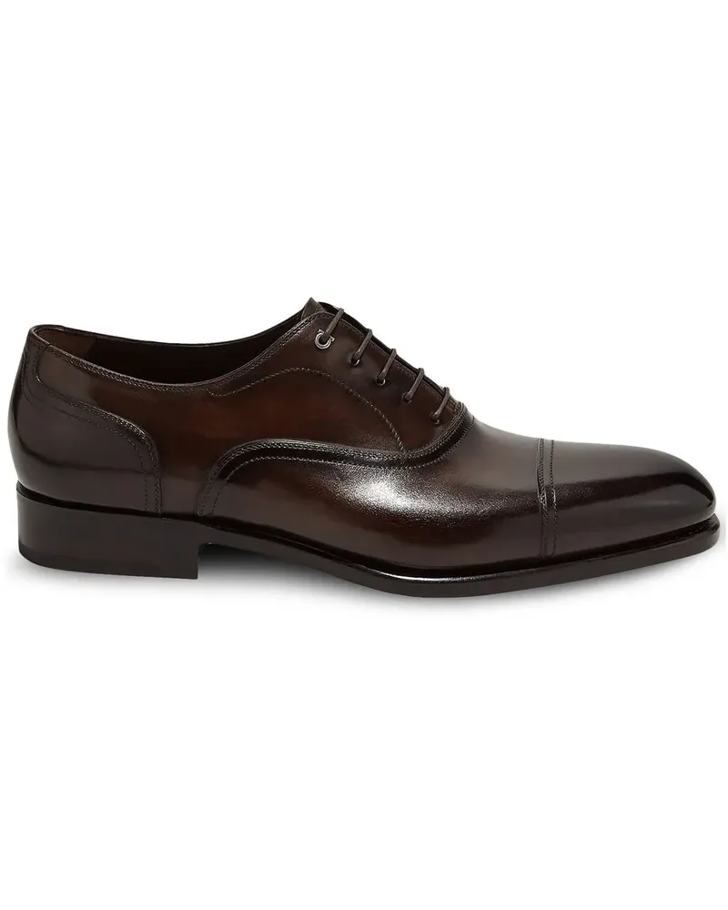 Ferragamo Oxford-Schuhe mit Gancini-Detail - Braun Braun