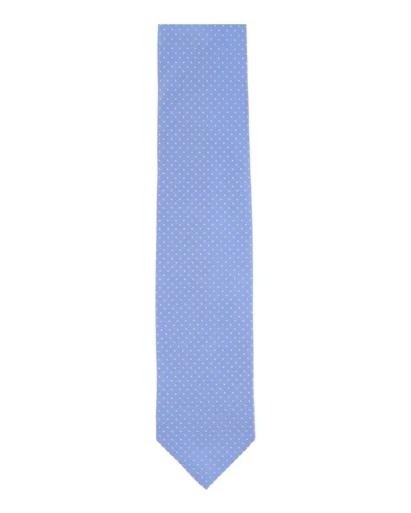 BARBA polka-dot tie - Blau Blau
