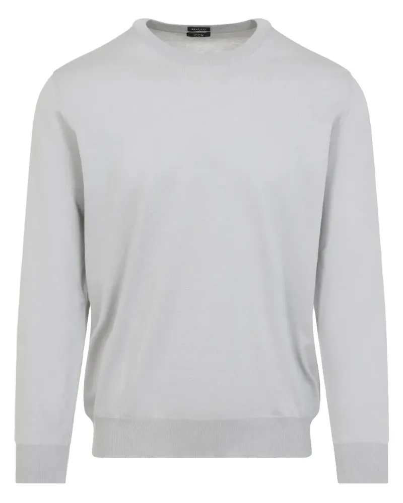 Kiton Klassischer Pullover - Grau Grau