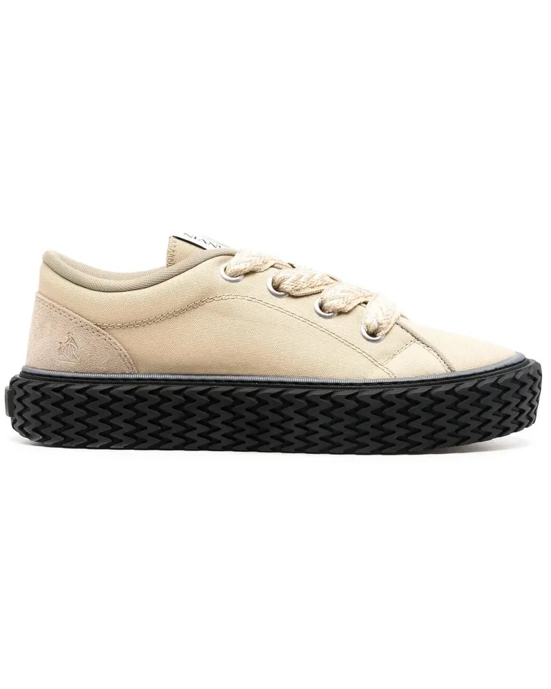 Lanvin Sneakers mit Logo - Nude Nude