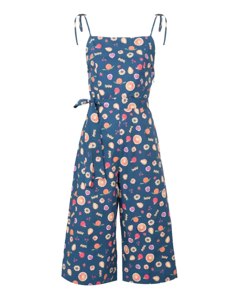 LHD fruit print jumpsuit - Blau Blau