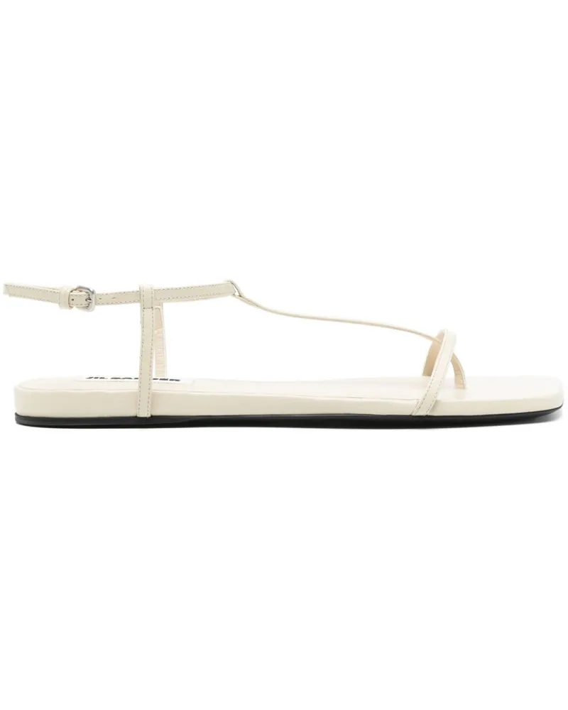 Jil Sander Sandalen mit eckiger Kappe - Weiß Weiß