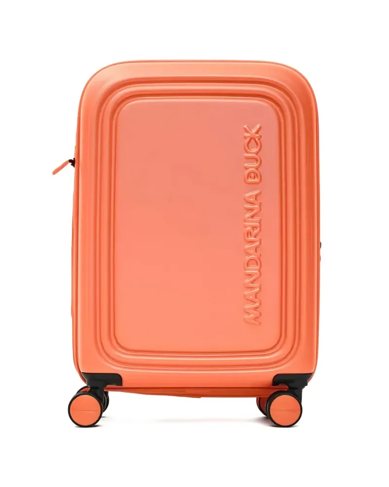 Mandarina Duck Koffer mit Logo-Prägung - Orange Orange