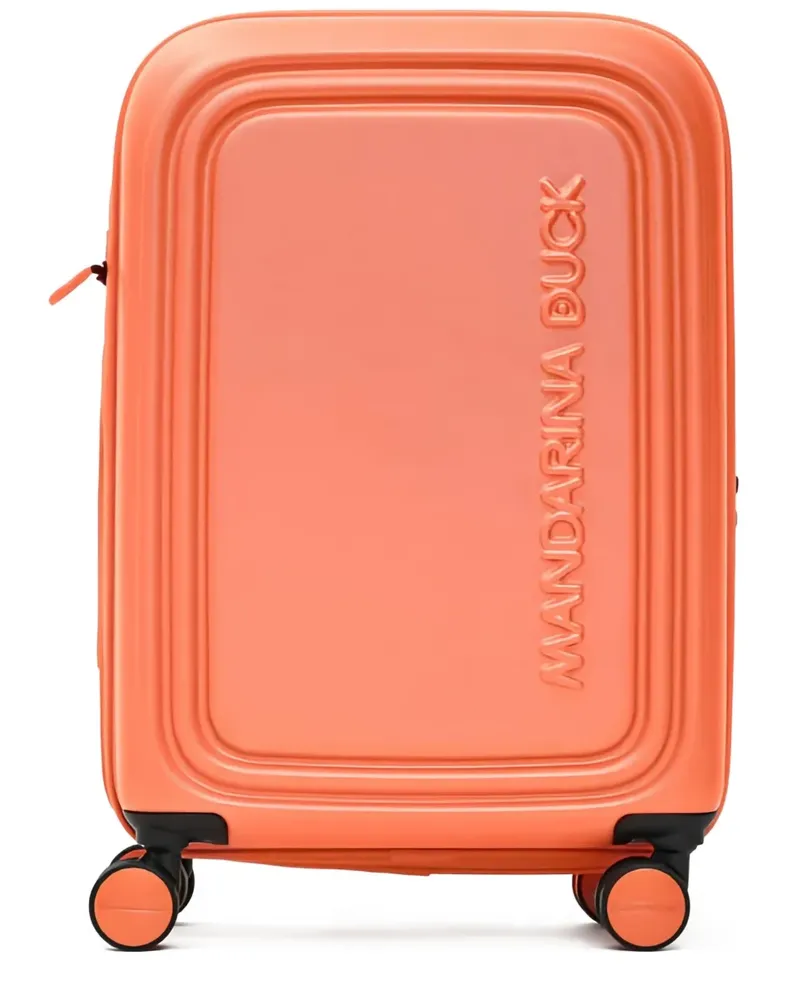Mandarina Duck Koffer mit Logo-Prägung - Orange Orange