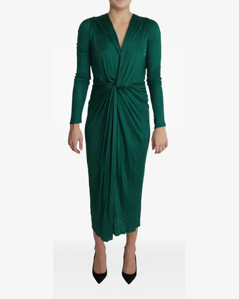 Dolce & Gabbana Langärmeliges Midikleid - Grün Grün
