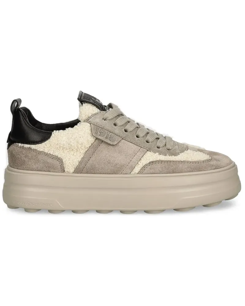 Kennel & Schmenger Sneakers mit Shearling-Einsatz - Grau Grau