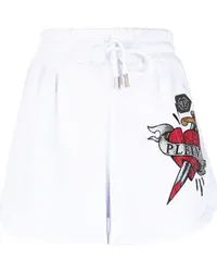 Philipp Plein Joggingshorts mit Logo Weiß