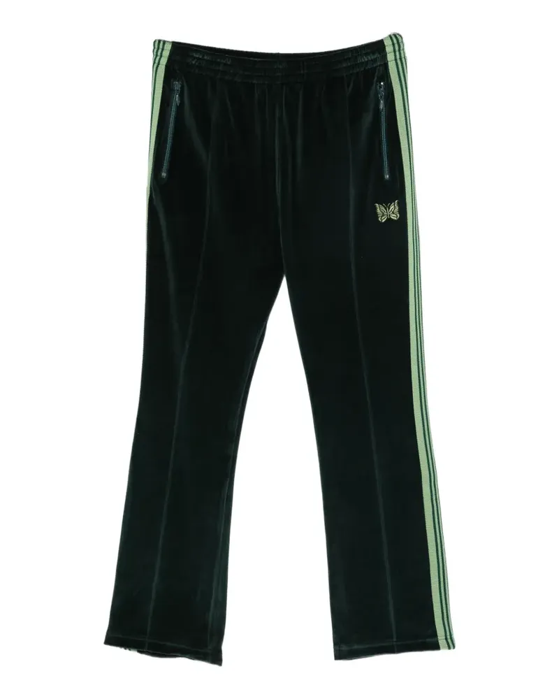 NEEDLES velvet side-stripe track pants - Grün Grün