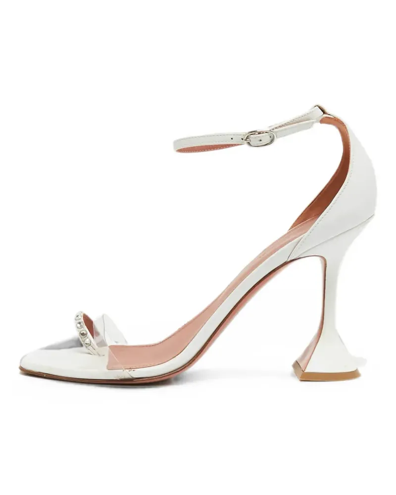 Amina Muaddi Oya Sandalen mit Knöchelriemen - Weiß Weiß