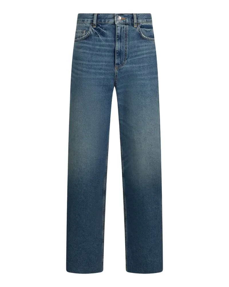 Liu Jo rhinestone-embellished straight-leg jeans - Blau Blau