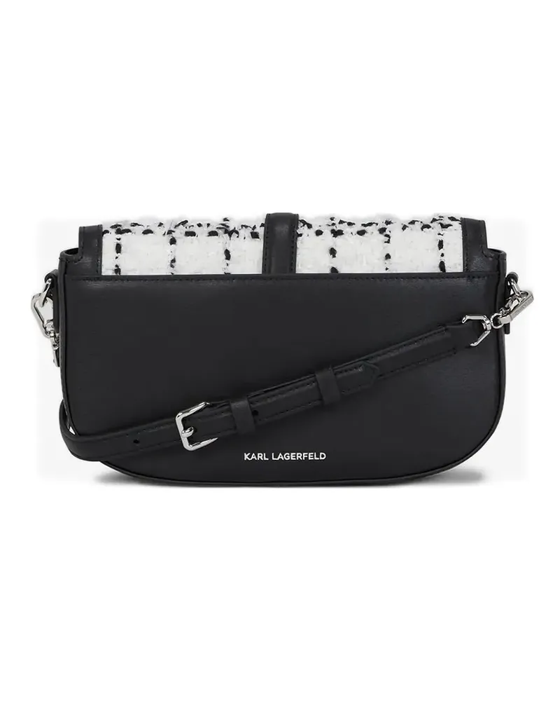 Karl Lagerfeld K/Autograph Schultertasche aus Bouclé - Weiß Weiß