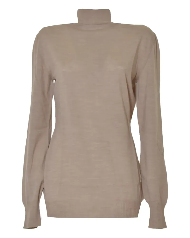 Moschino Oberteil mit Rollkragen - Nude Nude