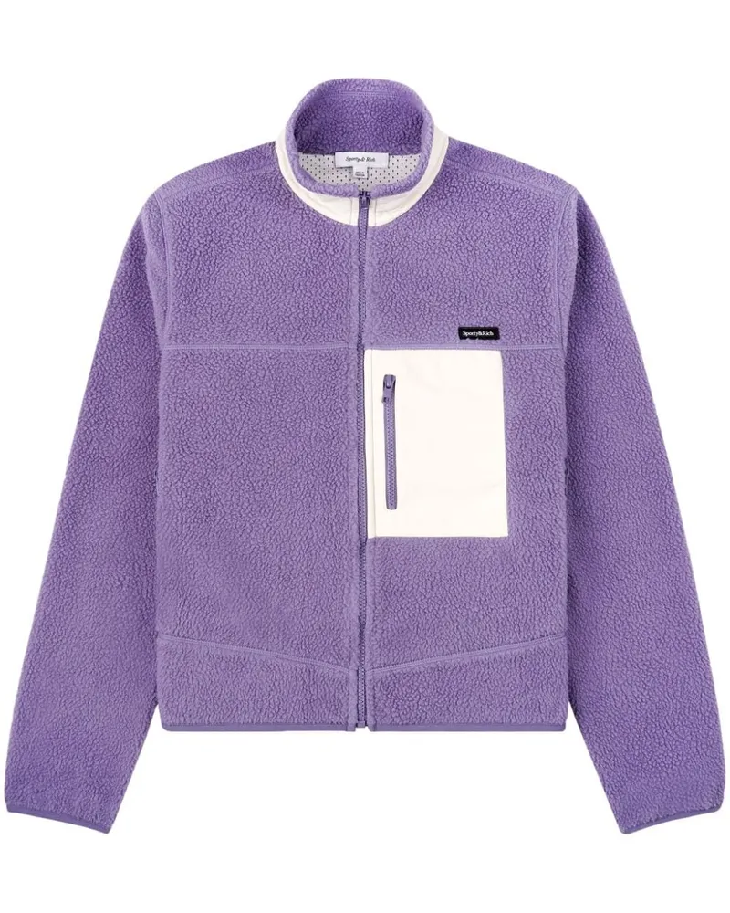 SPORTY & RICH Jacke aus Sherpa-Fleece - Violett Violett