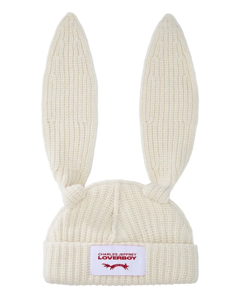 Charles Jeffrey Loverboy Beanie mit Hasenohren - Nude Nude