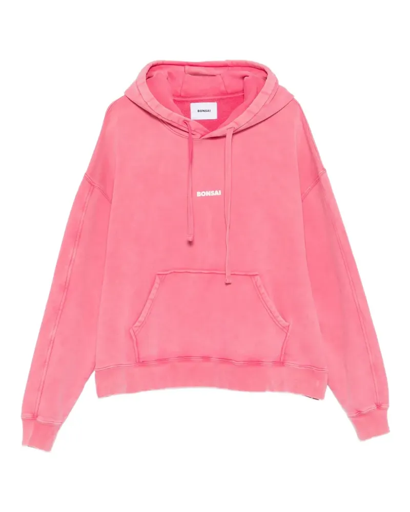 BONSAI Hoodie mit Logo-Print - Rosa Rosa