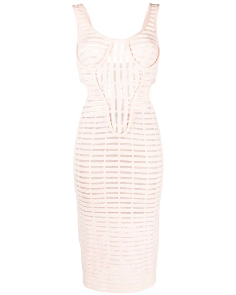 Genny Midikleid mit Cut-Outs - Rosa Rosa