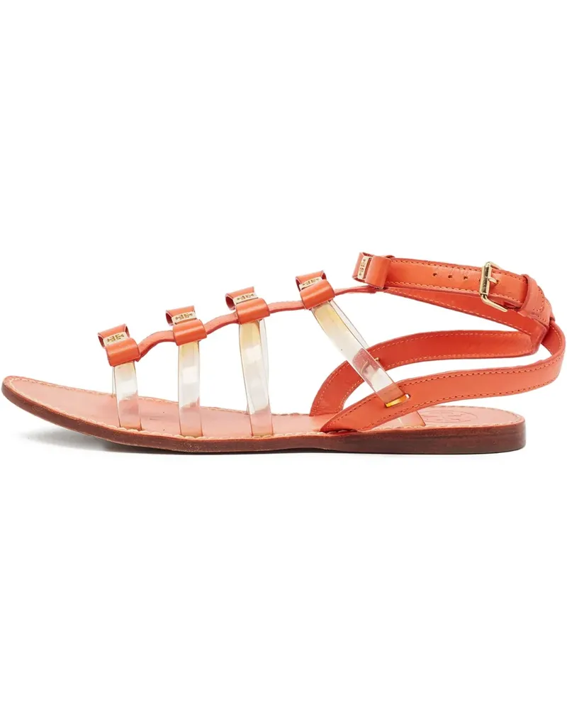 Tory Burch Flache Sandalen - Orange Orange