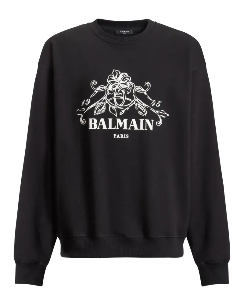 Balmain printed  Vine sweatshirt - Schwarz Schwarz
