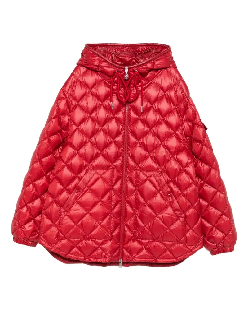Moncler Gesteppte Kapuzenjacke - Rot Rot