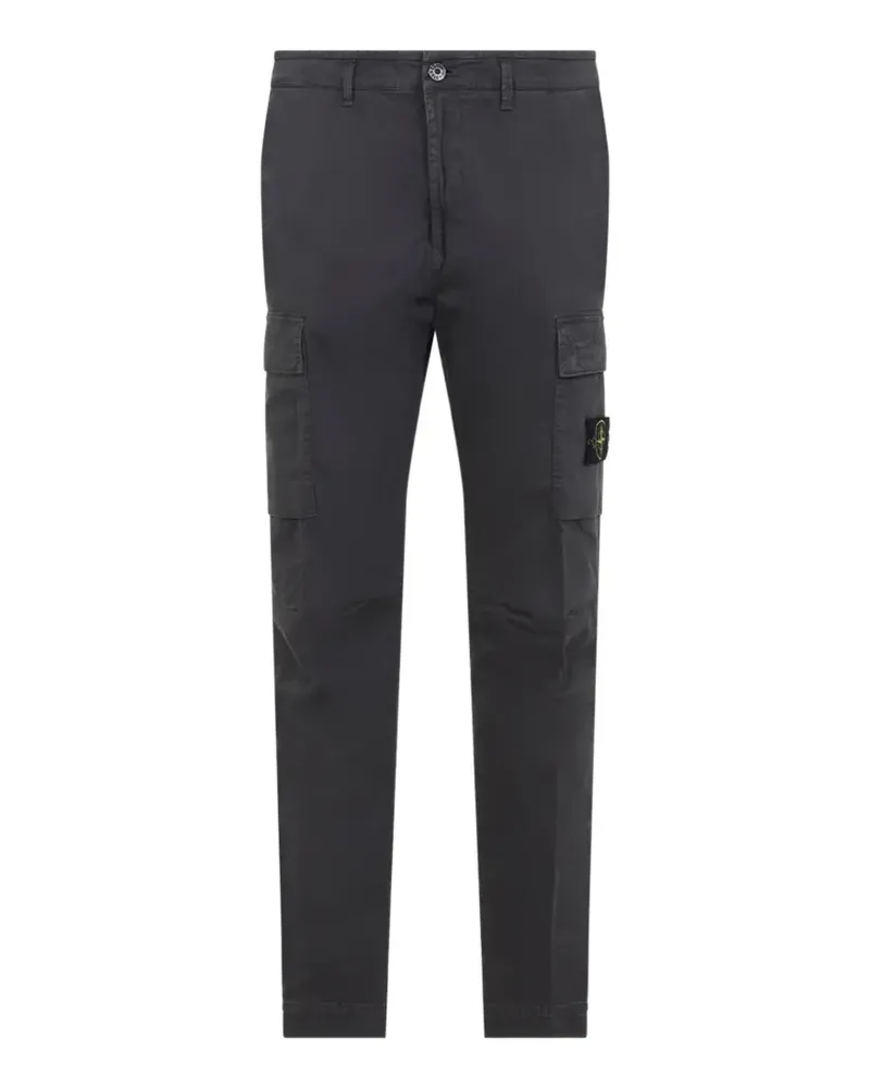 Stone Island logo-patch pocket trousers - Grau Grau