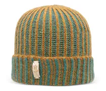 Gerippte Beanie - Gelb