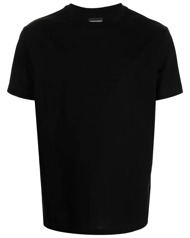 Emporio Armani T-Shirt mit Rundhalsausschnitt - Schwarz Schwarz