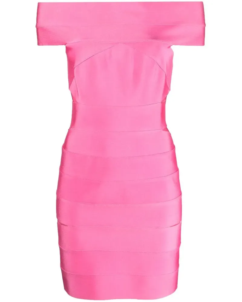 Alexandre Vauthier Schulterfreies Minikleid - Rosa Rosa