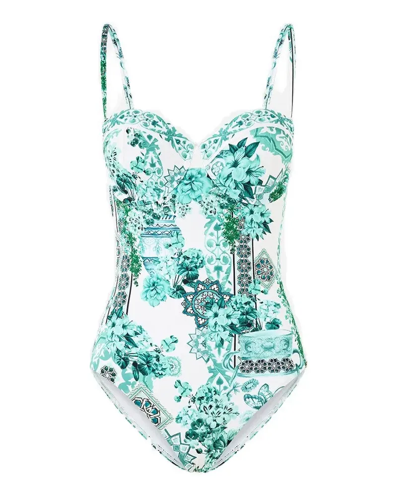 Camilla underwire moulded-cup swimsuit - Weiß Weiß