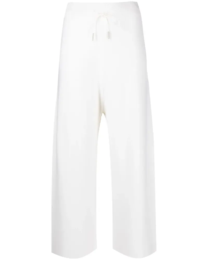 Fabiana Filippi Cropped-Jogginghose - Weiß Weiß