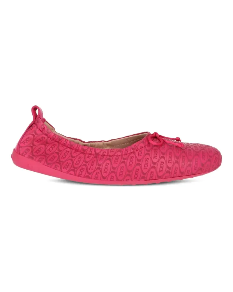 TOD'S patterned ballet flats - Rosa Rosa