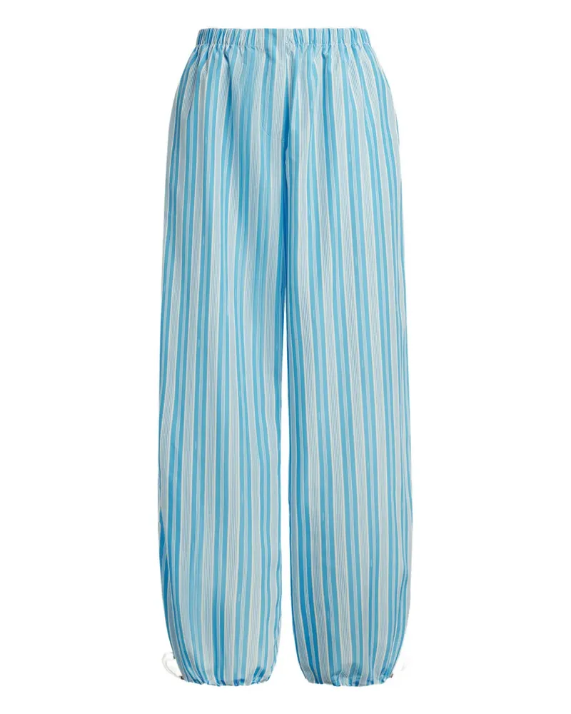 12 STOREEZ Gestreifte Hose - Blau Blau