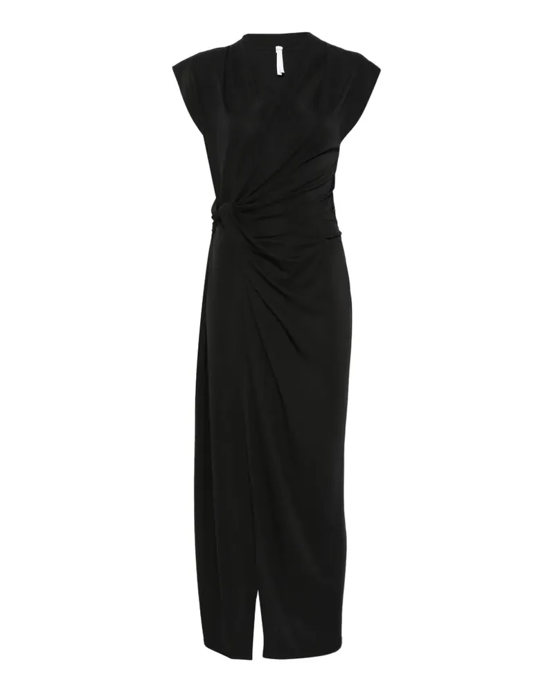IMPERIAL Midikleid mit Knoten - Schwarz Schwarz