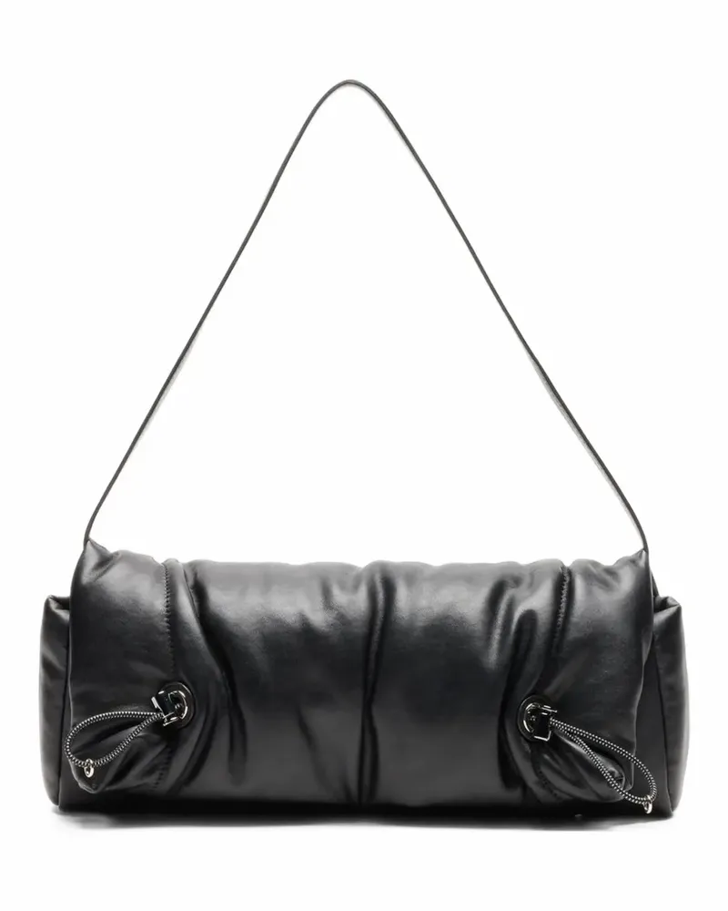 Casadei Geraffte Chamonix Schultertasche - Schwarz Schwarz