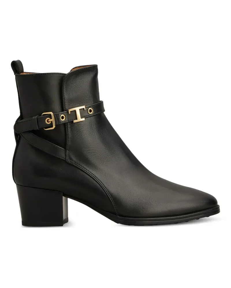 TOD'S T Timeless Stiefeletten mit Schnalle - Schwarz Schwarz