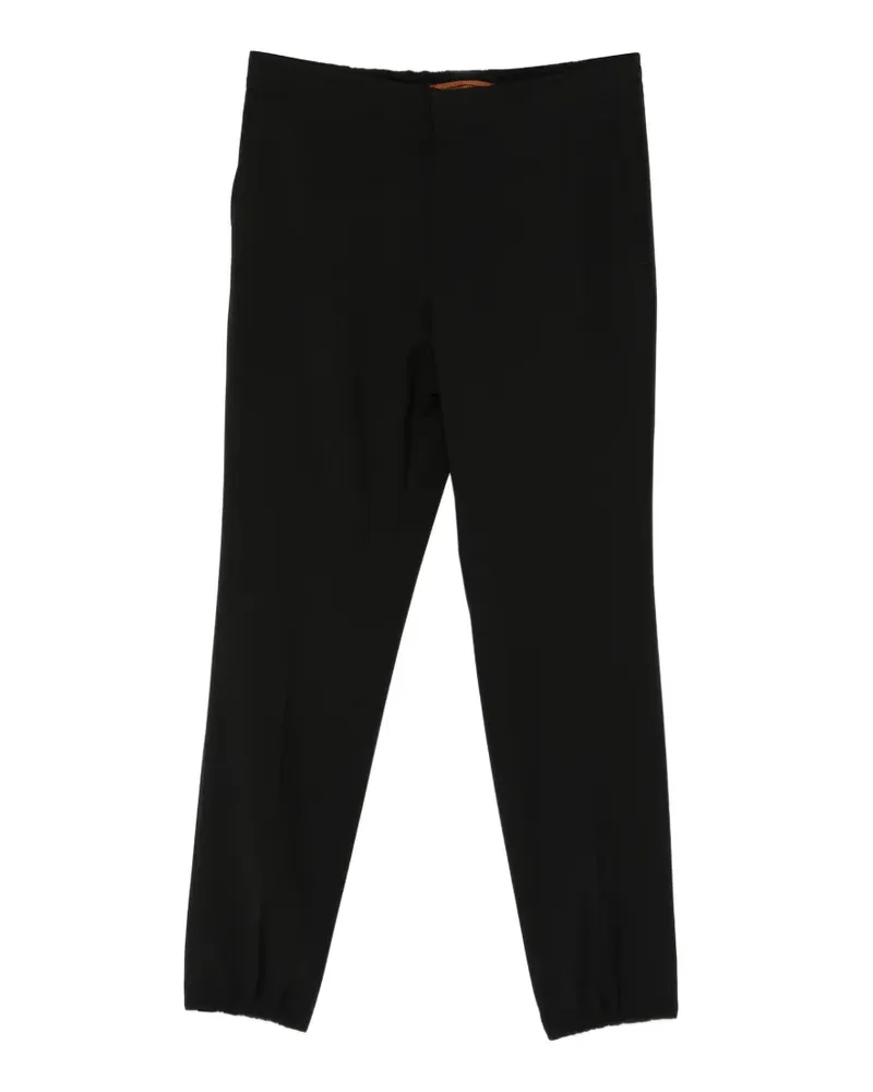 Ermenegildo Zegna Tapered-Hose mit verdecktem Verschluss - Schwarz Schwarz