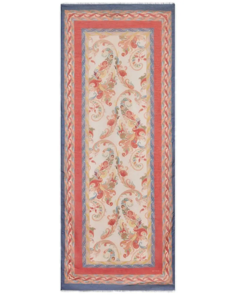 Etro Schal mit Paisley-Print - Rot Rot