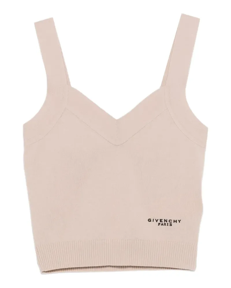 Givenchy Strickoberteil mit V-Ausschnitt - Nude Nude