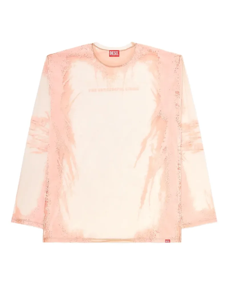 Diesel Remaster Capsule T-Hassan-LS-A T-Shirt - Rosa Rosa