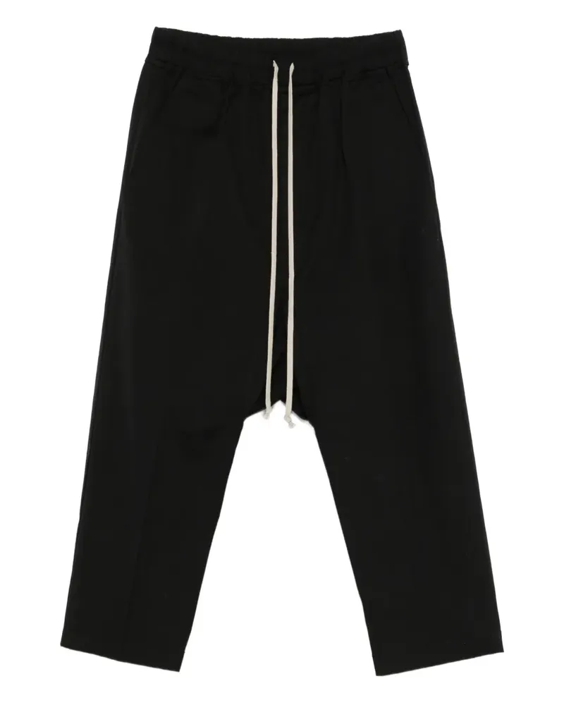Rick Owens Cropped-Hose mit Kordelzug - Schwarz Schwarz