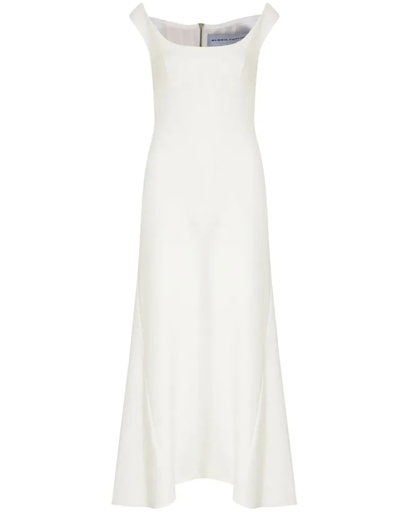 Gloria Coelho Corselet Regata Maxikleid - Weiß Weiß