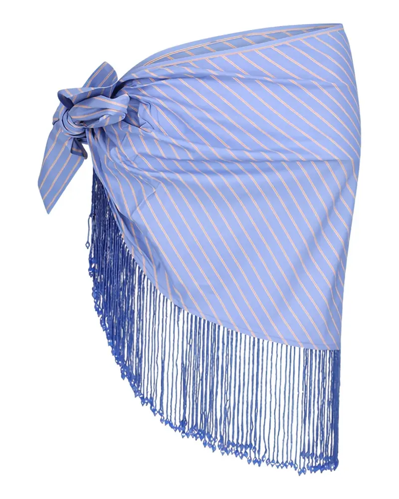 ANDAMANE Dolly Pareo mit Fransen - Blau Blau