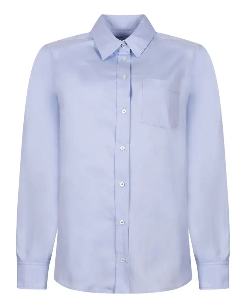 Max Mara Oxford-Hemd mit Stickerei - Blau Blau