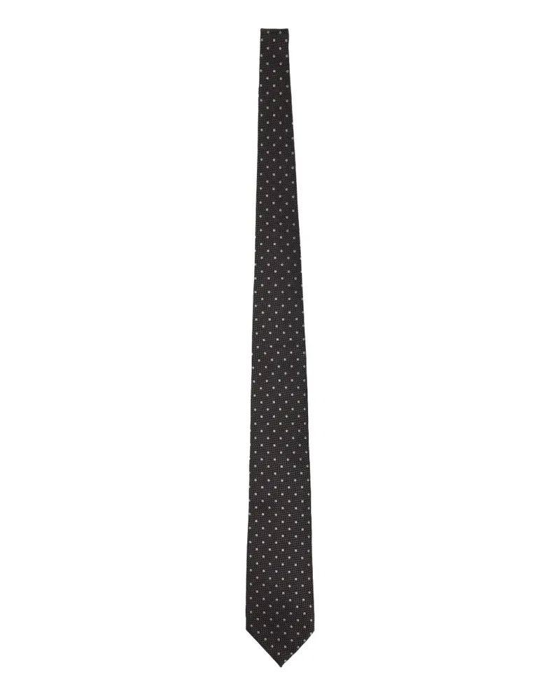 Tom Ford dot-print tie - Grau Grau