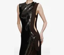 Opaline Etuikleid mit Pailletten - Schwarz